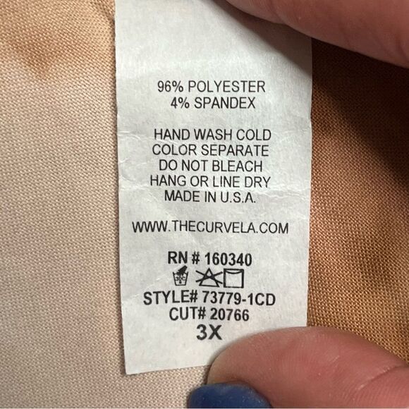 The Curve L.A. Tye Dye Key Hole Tie Front Maxi Dress Size 3X - Picture 2 of 6